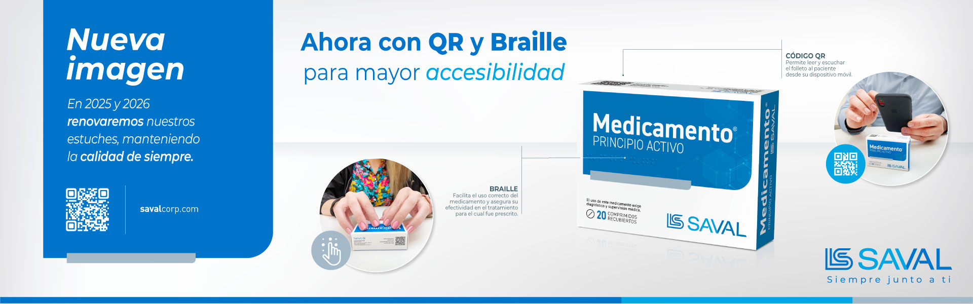 Banner Medicamentos Saval Braile